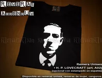 Remeras Unisex Edgar Allan Poe Hp Lovecraft Discepolo 