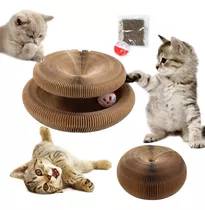 Tablero Para Rascar Gato Juguete Interactivo Con Bola Catnip