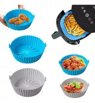 Canastilla Silicona Olla Freidora Air Fryer Reutilizable Color Colores Surtidos