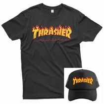 Remera Thrasher + Gorra Trucker Thrasher / Varios Diseños