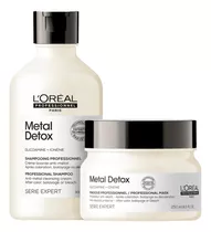  Kit Loreal Profiss Metal Detox Shampoo 300ml+ Máscara 250ml