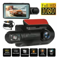 1080p Dual Lente Coche Dvr Vehículo Video G-sensor Dashcam