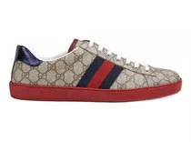 Tenis Gucci Monogram Con Suela Roja