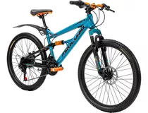 Bicicleta Mercurio Ds Kaizer R24 Azul 21 Vel 2023 Color Celeste