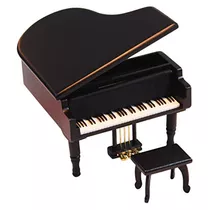Wooden Grand Piano Music Box Mechanism With Bench And M...
