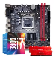 Kit Placa H110, Core I7 7ª Geração 16gb Ddr4 Dual Channel