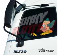 Vinilo Ventana Camion - Simspons Krusty  Camioneros