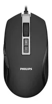 Mouse Gamer Philips G212 Rgb 8 Botones 6400dpi Gaming Pc Color Negro