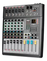 Mezclador Rs Ak60s Audio Mixer Dj 6 Canales Bluetooth Usb Eq