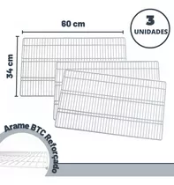 Grade Geladeira Aramada 3 Unidades Continental Prateleira