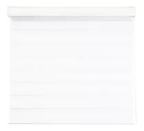 Persiana Roller Decoking Sheer Elegance De 180cm X 140cm Lisa Color Blanco - Unidad Por 1