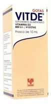 Vitde 800 U.i./4 Gotas Solución Oral 10 Ml. Sabor Sin Sabor