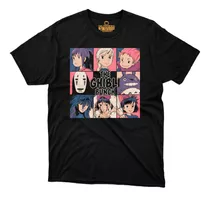 Playera Estudio Ghibli Equipo Bunch Chihiro Howl Ponyo