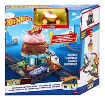 Pista Hotwheels City Sorveteria Na Cidade Orig. Mattel Htn77