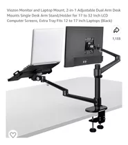 Soporte Para Monitor Y Laptop Con Brazos De Aluminio 