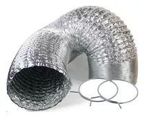 Ducto Ventilacion Flexible Aluminio X 3m Arandelas Incluidas