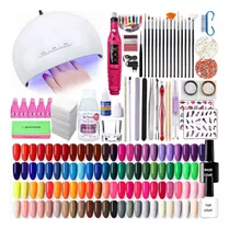 Kit X60 Completo Esmaltes Deco Nail Art Cabina Torno Uñas