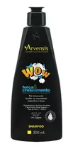 Shampoo Vegano Força E Crescimento Wow Arvensis 300 Ml 