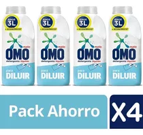  Detergente Liquido Para Diluir Omo 500ml Rinde 3lts Pack X4