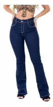 Calças Jeans Femininas Hot Pants Flare Cintura Alta Promoção