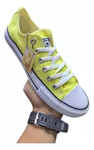 Zapatos Converse All Star Clasicos Amarillo Blanco Chuck Tay