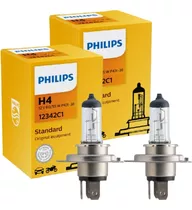 Par De Lâmpada Philips H4 Original Farol Alto E Baixo 