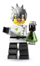 Minifigura Colecionável Lego Série 4 Crazy Mad Scientist