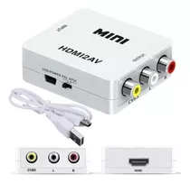 Adaptador Rca Hdmi A Vga 1080p Convertidor De Audio Y Video