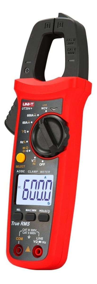 Pinza amperimétrica digital Uni-T UT204+ 600A 