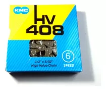 Cadena Kmc Hv408 Caja 6v - 7v - 8v Velocidades 116 Eslabones