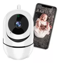 Mini Camera Ip Wifi Hd Segurança Baba Eletrônica Com Cor Branco
