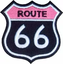 Bordado Rota 66 Moto Route 66 P/jaqueta Moto 8,5x8,5 Rt11