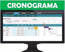 Planilha Controle Projetos Cronograma Gráfico De Gantt 