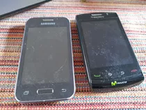 Lote X 2 Celulares Blackberry Y Samsumg Con Det