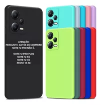 Capa Capinha Para Redmi Note 12 Pro 5g Silicone Aveludado 