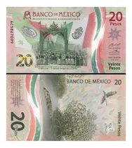 Cédula Fe Estrangeira 20 Pesos 2021 México Polímero 