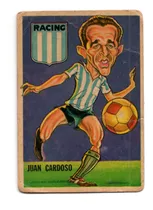 Figurita Racing Tarjeton Futbol Sport 1967 N° 62 Cardoso