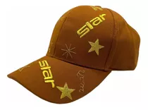 Gorra Curva Unisex K-pop Bordado Dorado Algodon Ajustable