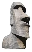 Moai Ranoraraku - Adorno Jardin - Fibra De Vidrio