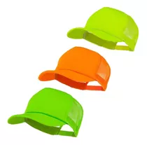 Gorra Visera Trucker Cap Gorro Fluo Apto Sublimar X4 Unidad