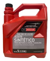 Aceite 100% Sintetico 5w30 Motorcraft Diesel Y Gasolina 5 L
