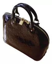 Cartera Bolso Mano Original Louis Vuitton Charol Vernis Alma