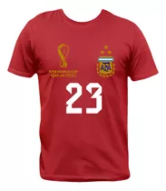 Remera Roja Emiliano Dibu Martínez Camiseta Selección Argent