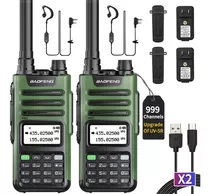 2 Radios Baofeng Uv-13 Pro Vhf Uhf Uhf Con Manos Libres Set-