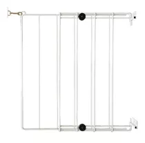 Puerta Seguridad Metalica Escalera Bebe Niño Chico Con Traba - Ancho Regulable De 70 A 90 Cm - Stock