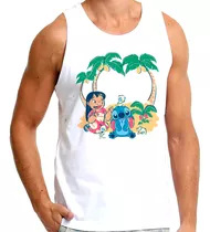 Camiseta Regata Lilo E Stitch Palmeiras