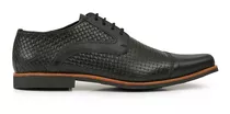 Zapato Cuero Hombre Briganti Acordonado Negro - Hcac00975 Ev