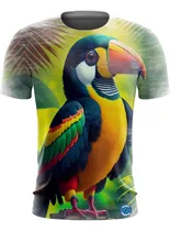 Camiseta Camisa Aves Pássaro Tucano Águia Gavião Papagaio -4