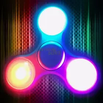 Spinner Luces Led Fidget Juguete Anti Estres Ansiedad Local