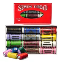 Hilos Para Coser Caja X 12 Un. 100% Poliéster Sewing Thread